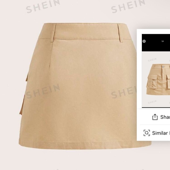 Tan skirt from SHEIN - Picture 3 of 7